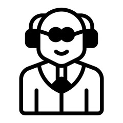 Professor Glyph Icon