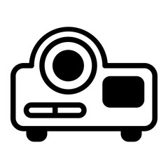 Projector Glyph Icon