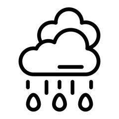 Rain Line Icon