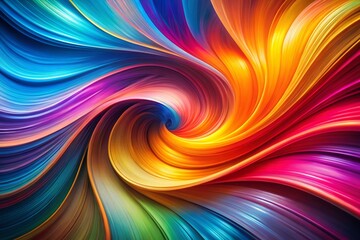 Abstract Colorful Swirling Background, Long Exposure Photography, Curvy Shapes, Vibrant Hues, Artistic Design