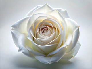 Surreal 3D White Rose Valentine's Wedding Invitation Card Background