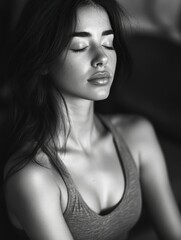 Naklejka premium Meditative Yoga Pose
