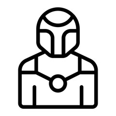 Robot Line Icon