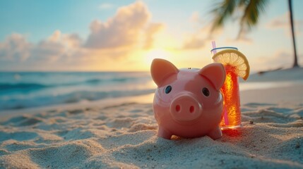 Piggy Bank on Beach