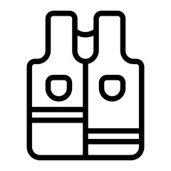 Safety Vest Line Icon