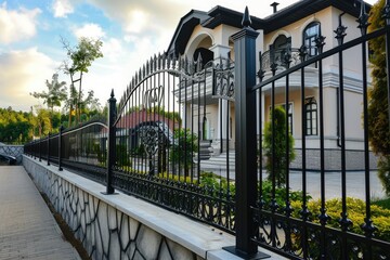 Modern Steel Fence for Residential Security and Design