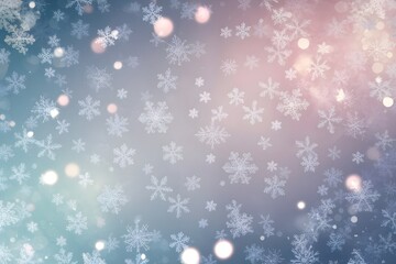 Fototapeta premium christmas background with snowflakes