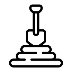 Shovel Line Icon