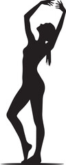 silhouette of a girl