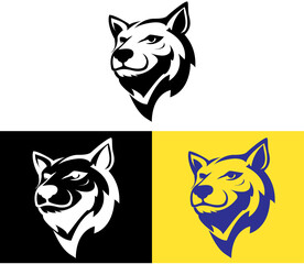 simple bear head logo design