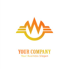 W lettering logo is simple, easy to understand and authoritative