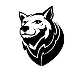 simple bear head logo design