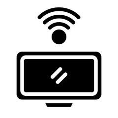 Smart Tv Solid Icon