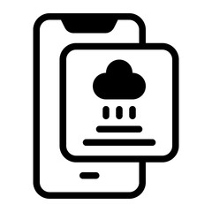 Smartphone Glyph Icon