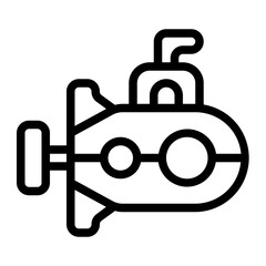 Submarine Line Icon