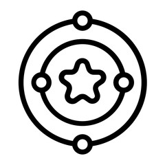 Supernova Line Icon