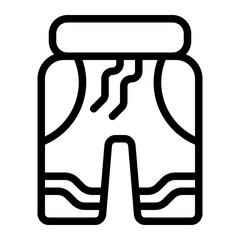 Swimming Trunk Line Icon