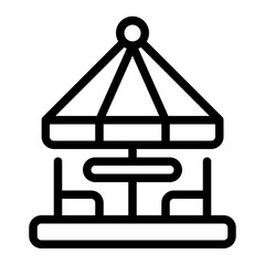 Terrace Line Icon