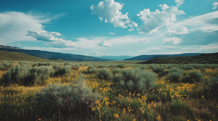flowers in the field, field of flowers, wildflower field, a pastoral landscape, peaceful nature