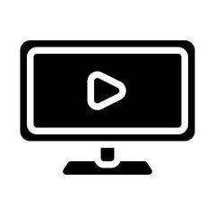 Tv Monitor Solid Icon