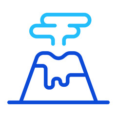 Volcano Duoline Icon