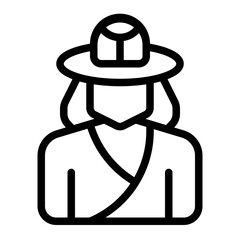 Woman Line Icon