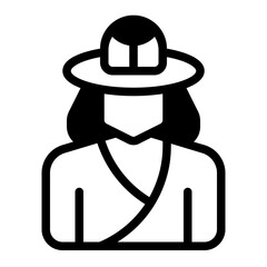 Woman Glyph Icon