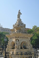 Iconic Flora Fountain landmark in the heart of Bombay (Mumbai), India