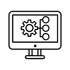 Loading icon vector. Update system illustration sign. Concept of upgrade application progress symbol or logo.