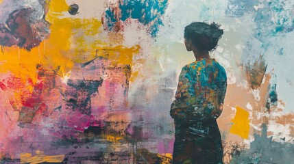contemporary art, modern artwork, abstract expression, creative gallery, innovative design