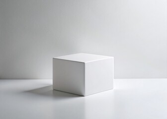 Clean Minimal Square Mockup: Product Display on White Background