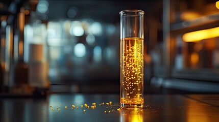 Monkeypox virus, scientific experiment, and chemical concept. Close-up, right copy space. Science labs are used for chemistry investigations. 