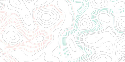 Vibrant and dynamic composition contour lines background vector. Topographic map background grid map. 