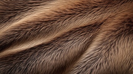 Fototapeta premium A close-up view of soft, textured fur showcasing natural color variations.