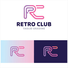 High-Resolution Retro RC Logo Design  Ideal for Printing and Digital Media