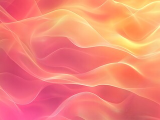 Obraz premium Stunningly Vibrant Abstract Digital Painting: Warm Hues Flowing Gracefully. AI Generated