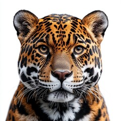 Obraz premium A drawing of a jaguar featured on a plain white background.