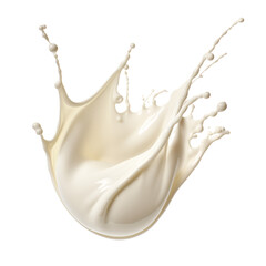 a white liquid splashing out of it