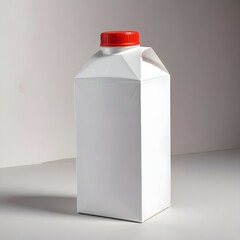 A white carton container with a cap, likely containing some kind of liquid