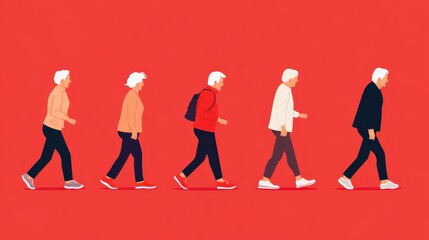 Senior walking and balance plan integrating fitness routines, outdoor activities, and standing exercises to reduce fall risks
