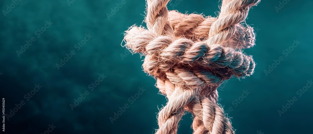 Poster intricate rope knot texture nautical bohemian abstract background image