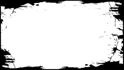 Abstract surface dust and rough dirty grunge frame vector. Dirty border pattern art.