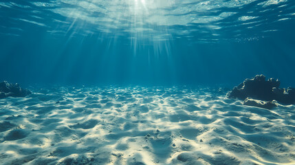 Sea underwater outdoors nature. Seafloor. Illustration