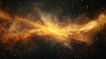 Obraz premium A mesmerizing burst of dust particles exploding into the picture