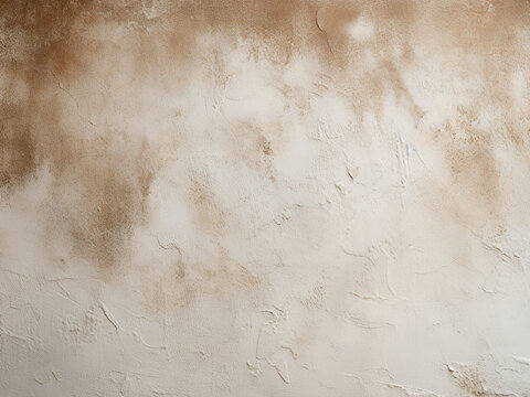 Terra cotta plaster texture on a wall creating a warm abstract background with natural tones