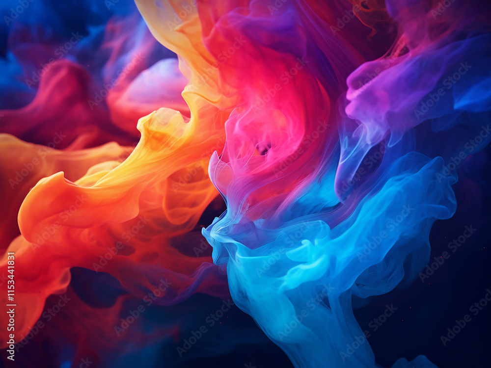 Aufkleber abstract background with a mix of dynamic color tones