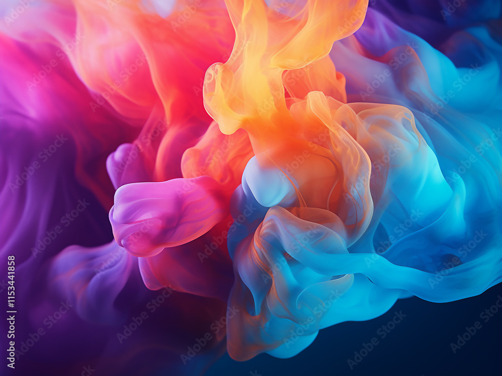 Poster colorful abstract background with a smooth gradient effect