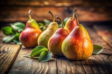 Vintage Still Life Photo of Ripe Conference Pears