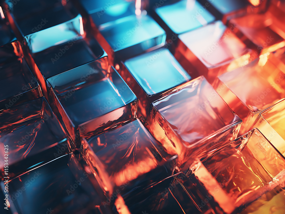 Poster abstract glass texture creating a clear and sleek background with subtle details