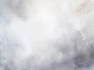 Fototapeta premium Abstract gray watercolor background with textured hand-painted strokes in soft gray tones